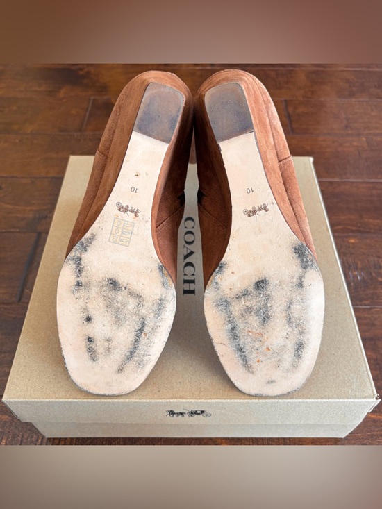 Coach suede wedge booties. - Picture 11 of 14